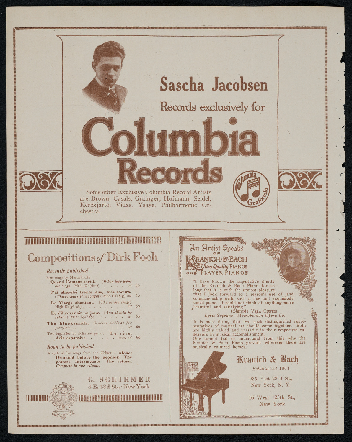 New York Symphony Orchestra, February 14, 1921, program page 6