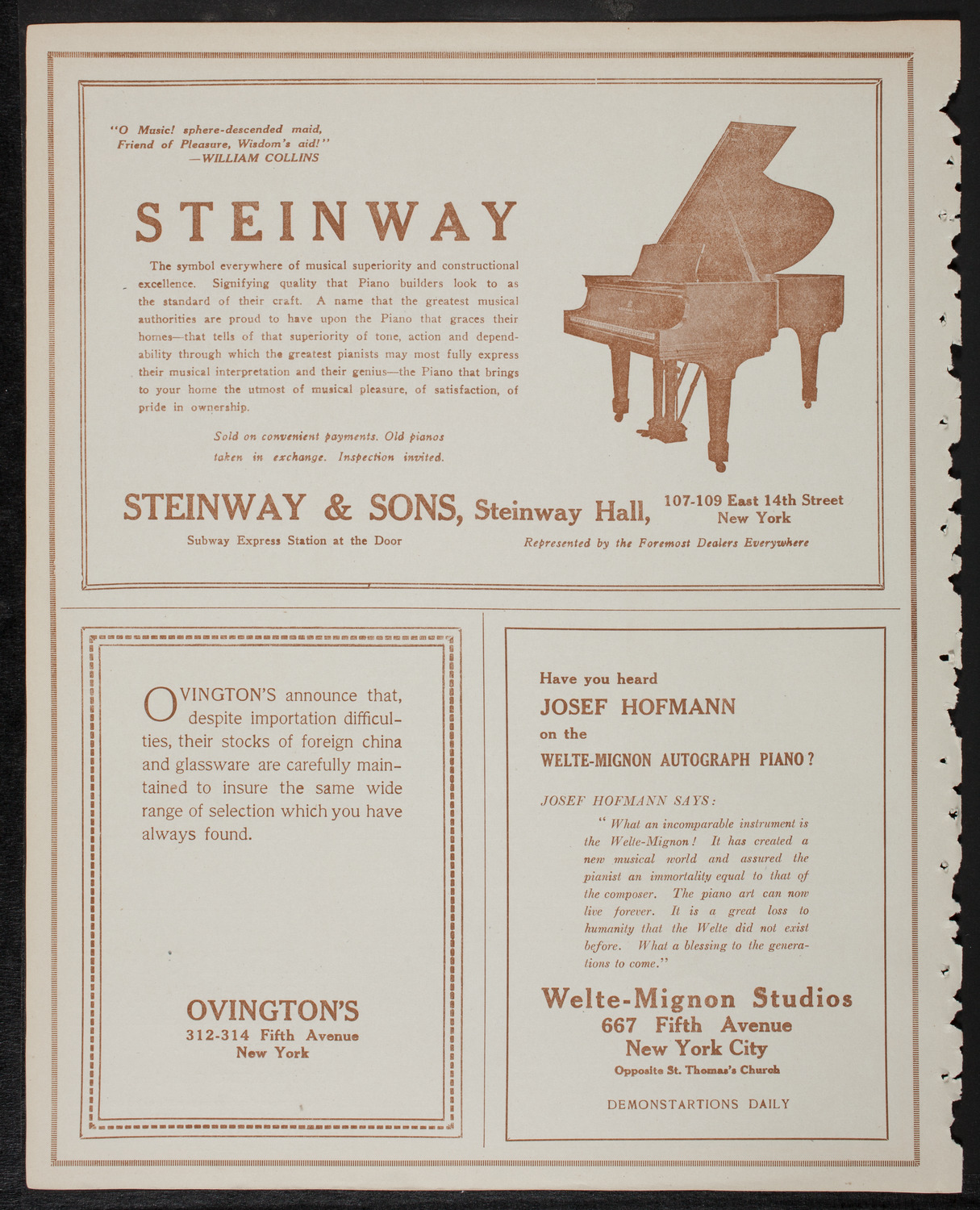 New York Symphony Orchestra, January 31, 1918, program page 4