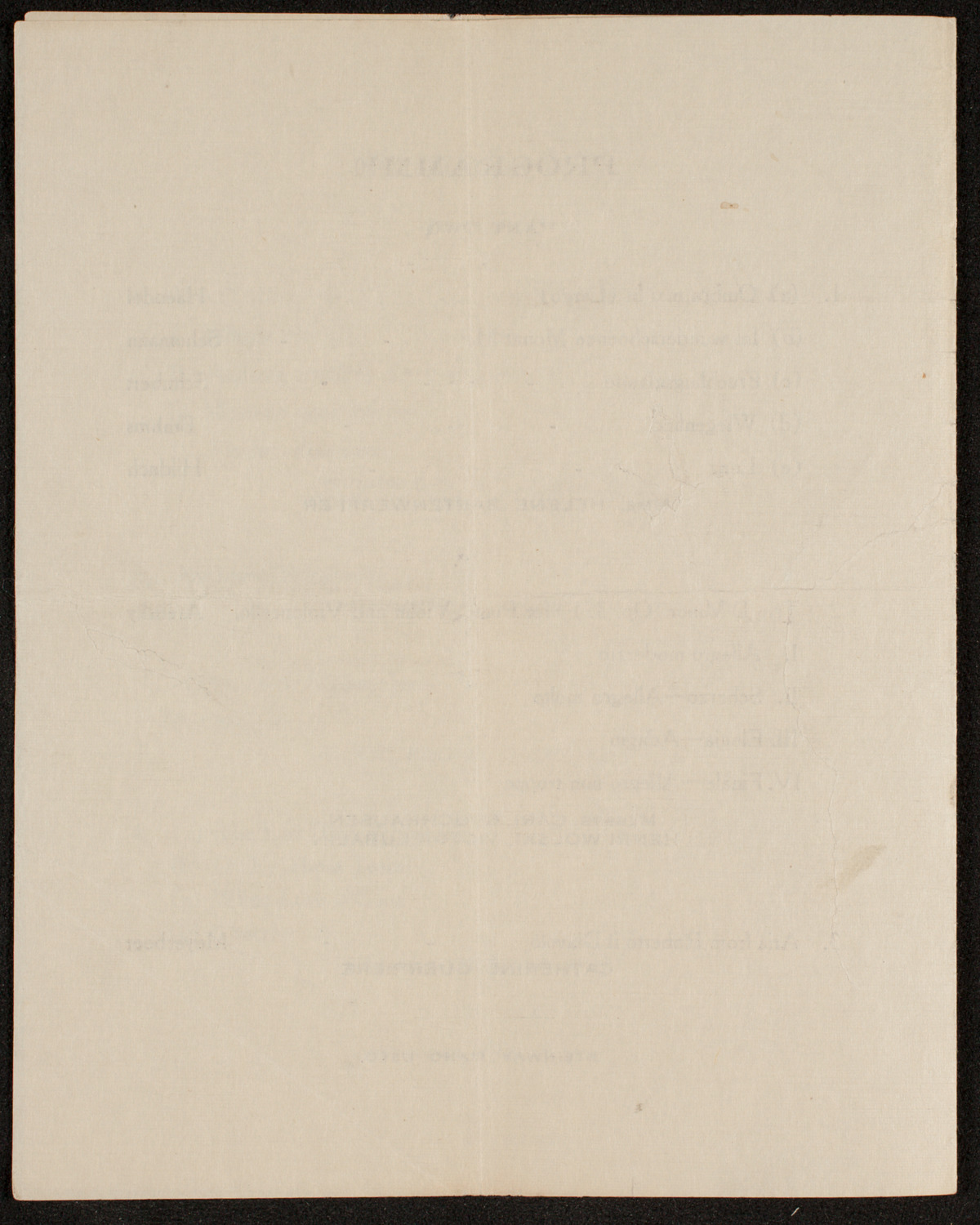 Musicale by Catherine Guerriere, May 7, 1916, program page 3