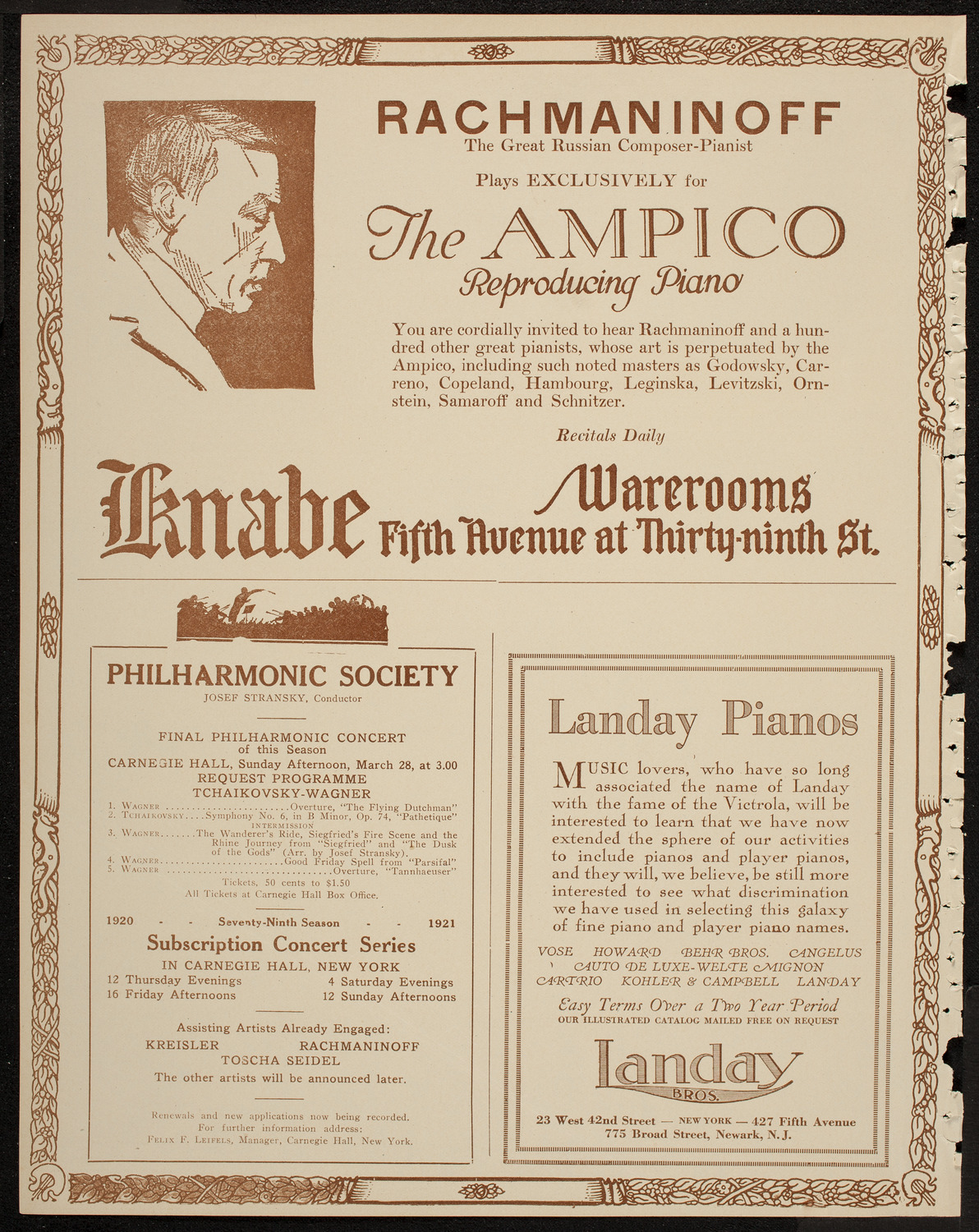 People's Liberty Chorus, March 26, 1920, program page 12