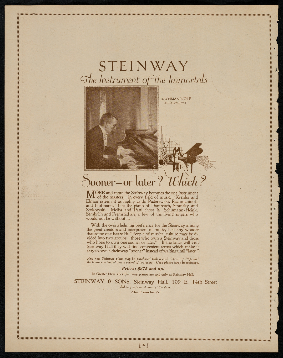 Sir Arthur Conan Doyle, May 5, 1922, program page 4