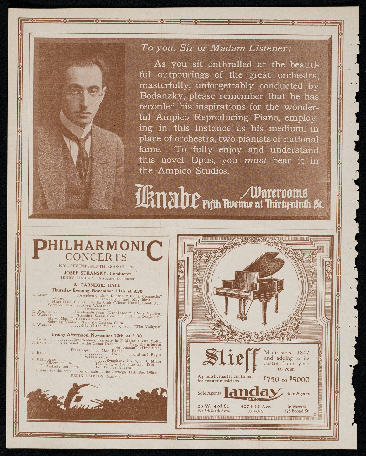 Mildred Wellerson, Cello, November 6, 1920, program page 12