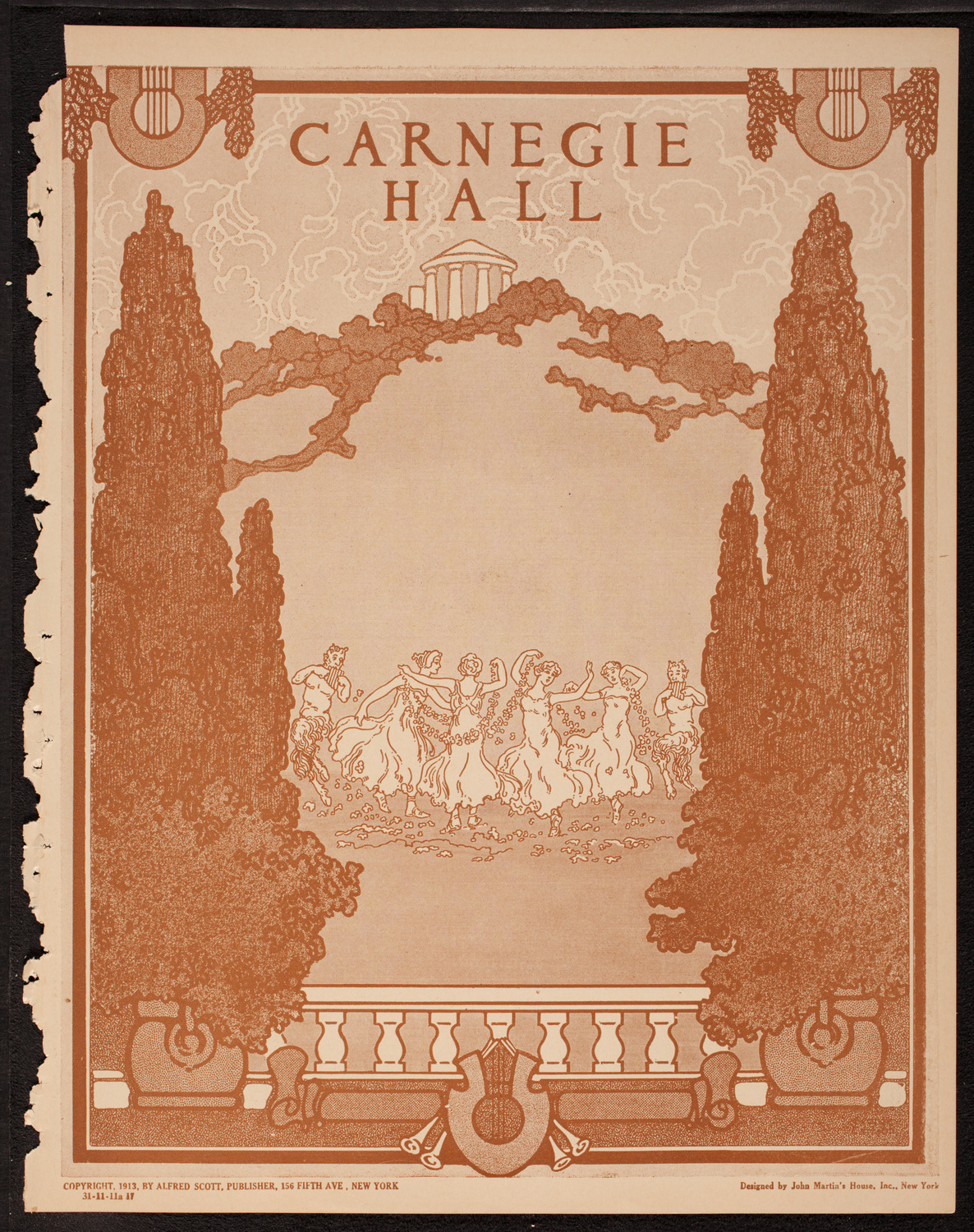 New York Philharmonic, November 11, 1917, program page 1