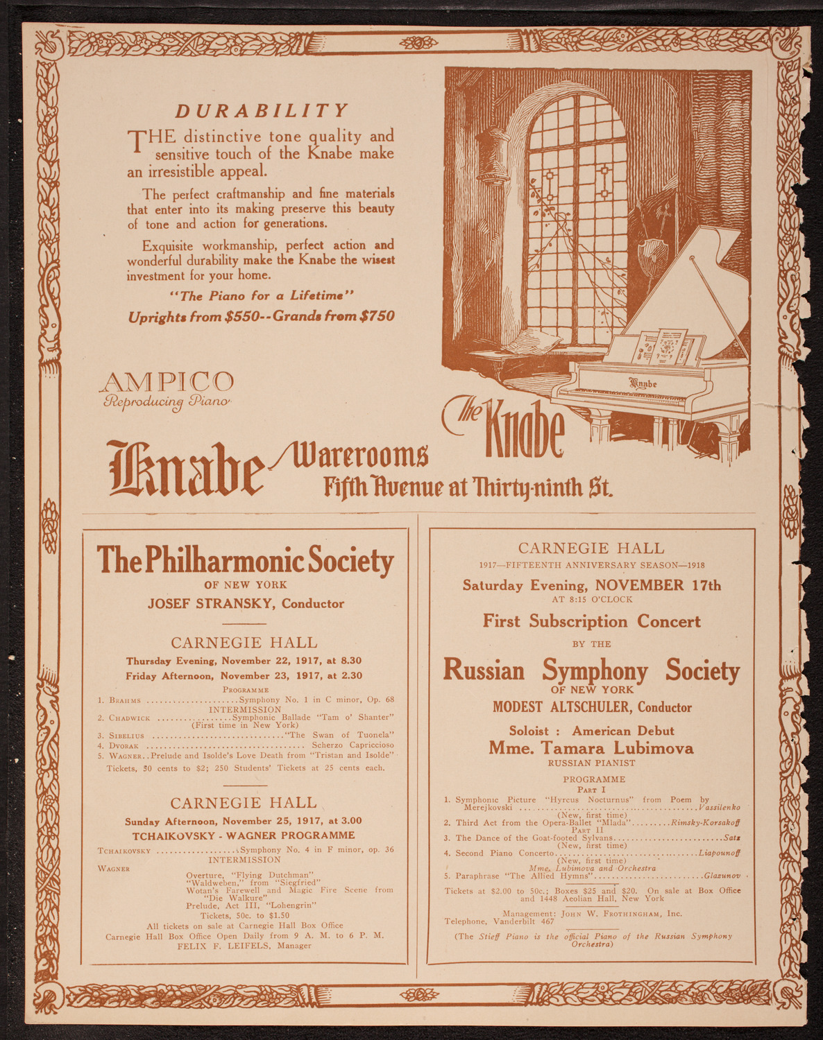 Symphony Concert for Young People, November 17, 1917, program page 12
