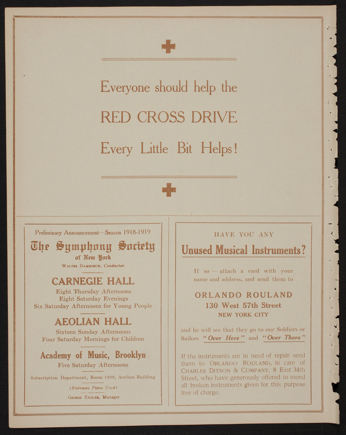 British Empire Day Celebration, May 26, 1918, program page 8
