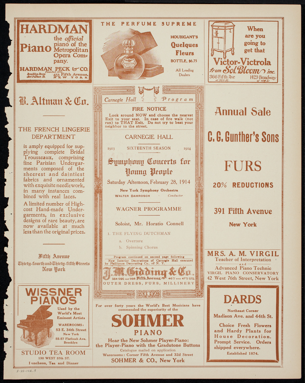 Symphony Concert for Young People, February 28, 1914, program page 5