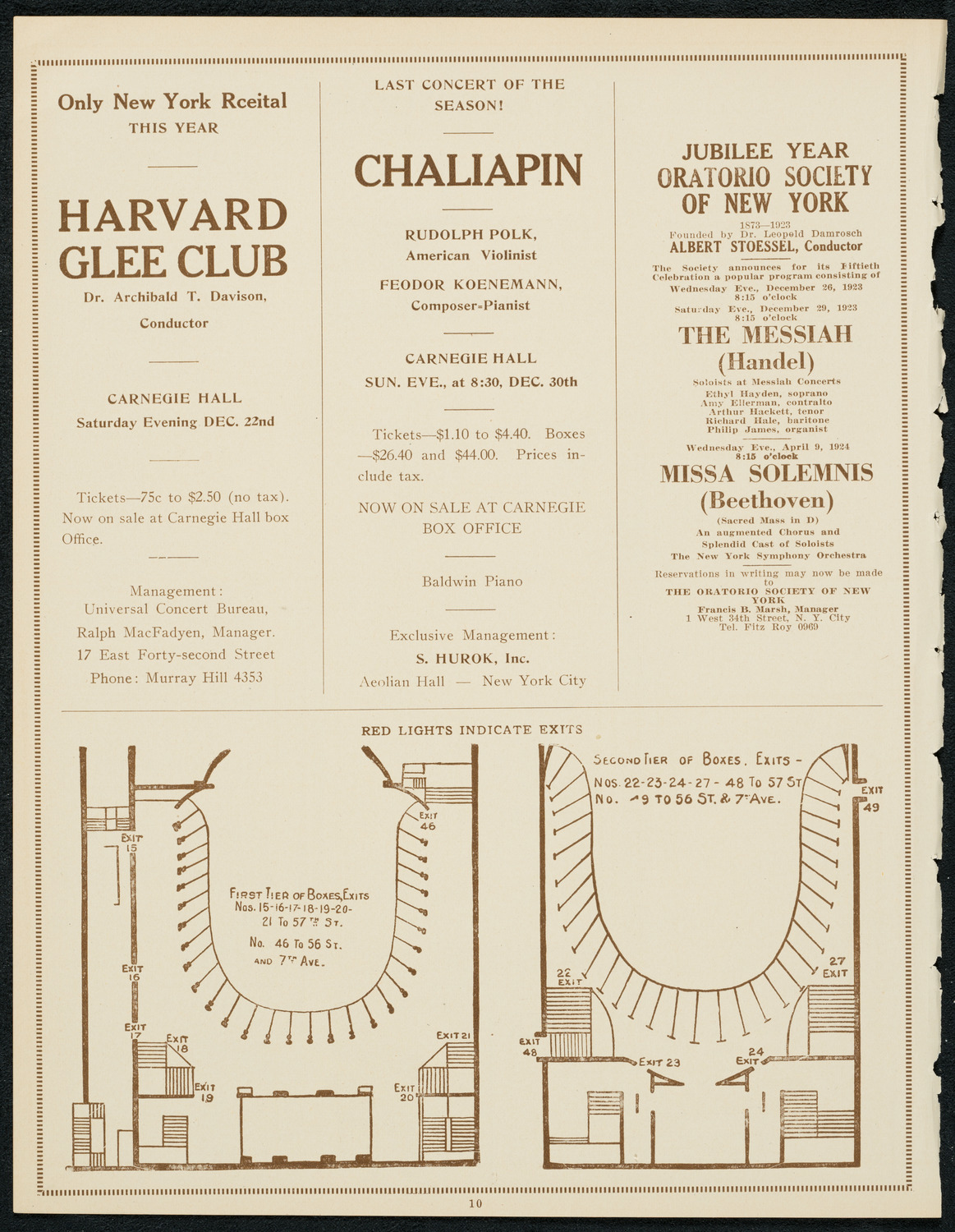 New York Symphony Orchestra, December 21, 1923, program page 10
