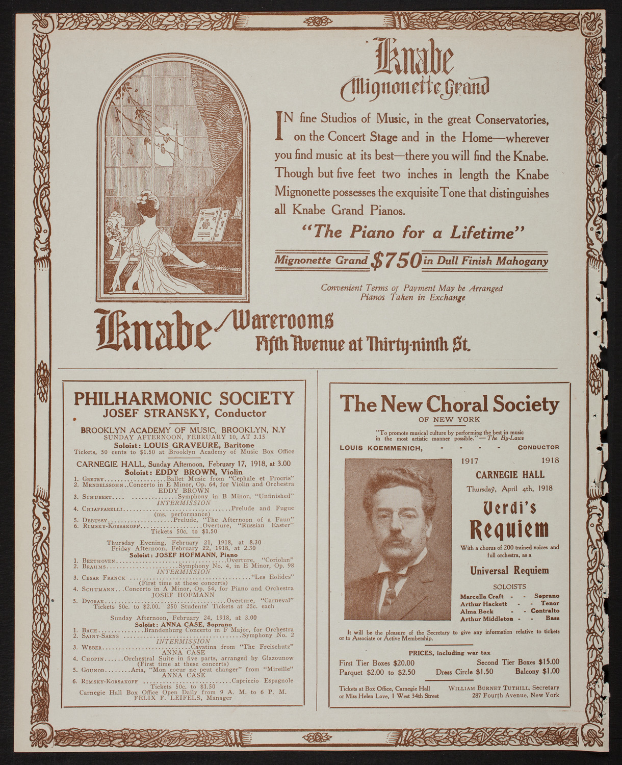 Alma Gluck, Soprano, February 9, 1918, program page 12