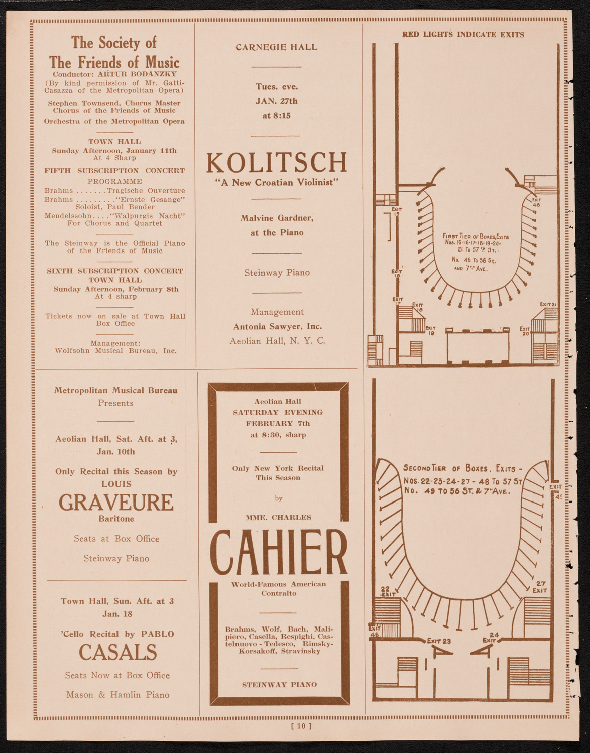 Symphony Concert for Young People, January 10, 1925, program page 10