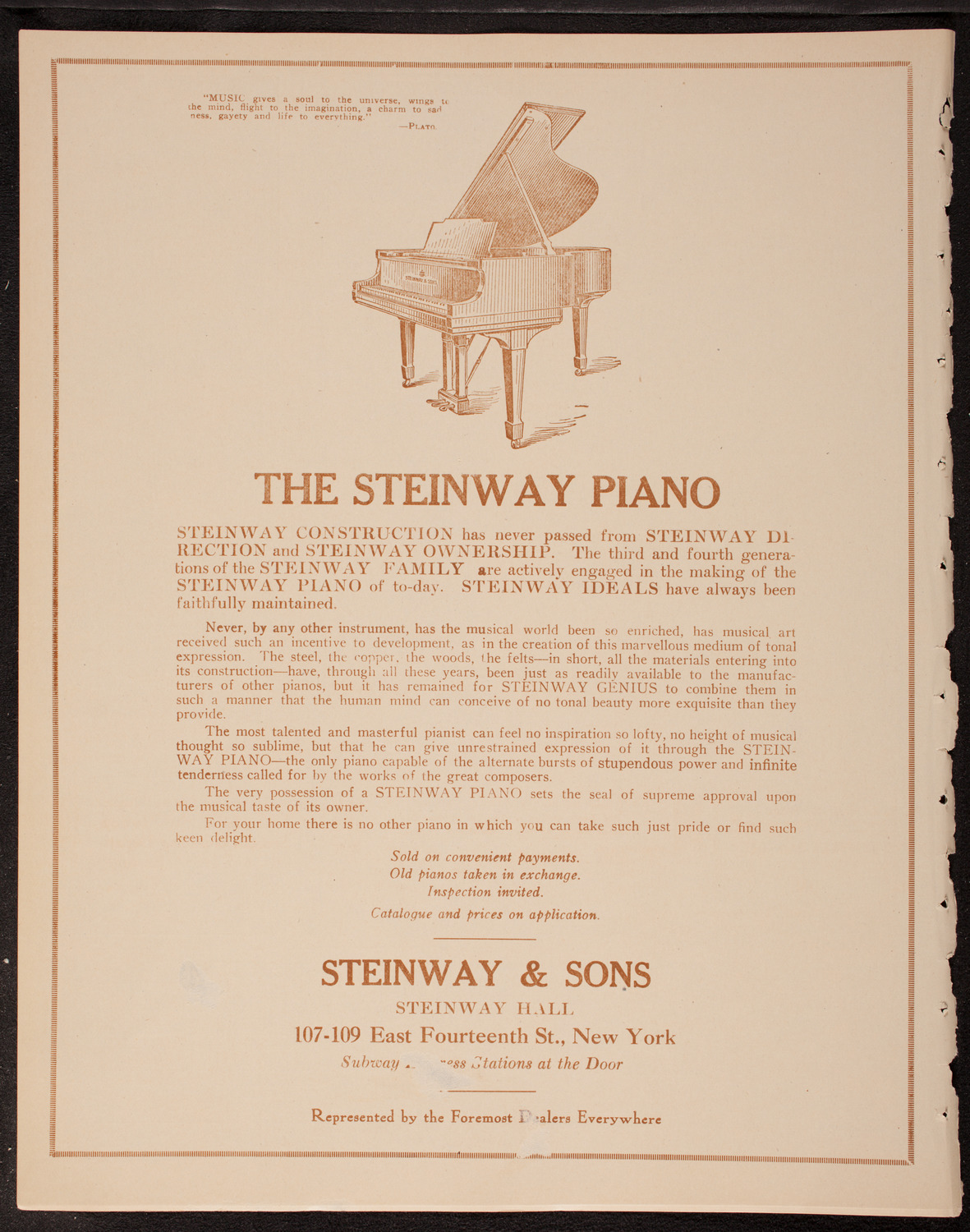 John Powell, Piano, November 14, 1919, program page 4