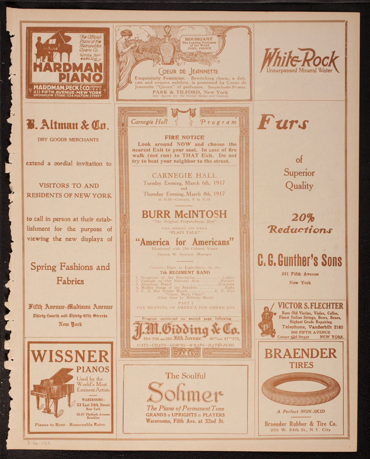 Lecture by Burr McIntosh, March 6, 1917, program page 5