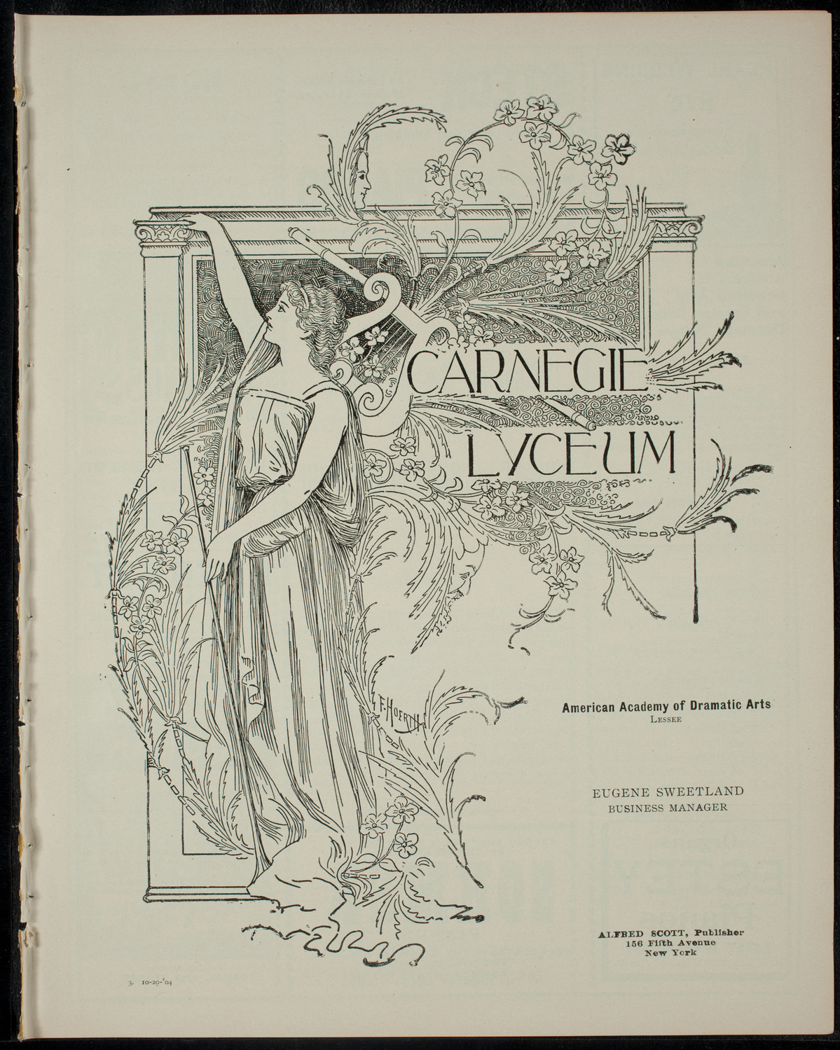 Elmendorf Lecture: Climbing the High Alps, October 20, 1904, program page 1