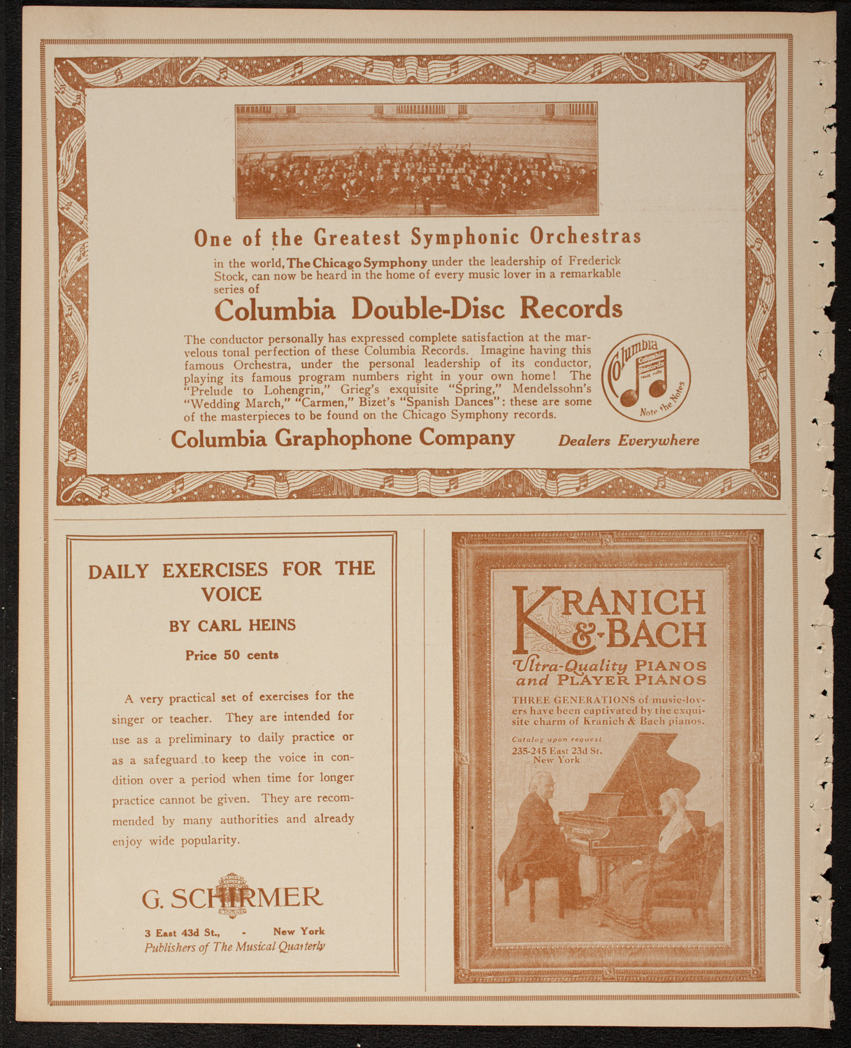 New York Philharmonic, February 22, 1917, program page 6