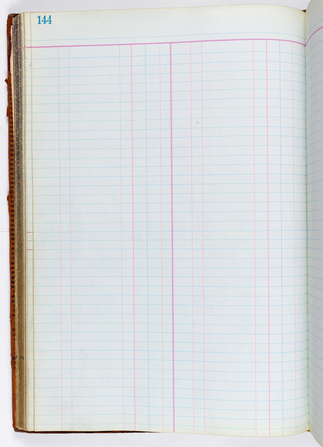 Music Hall Accounting Ledger, volume 1, page 144