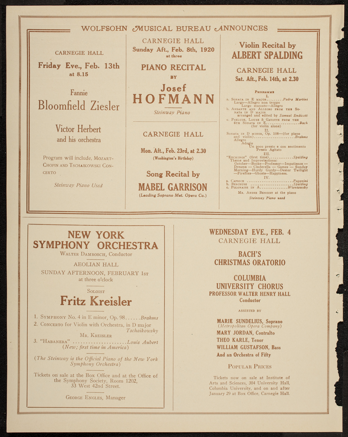 Mecca Temple Ceremonial Session, January 30, 1920, program page 8