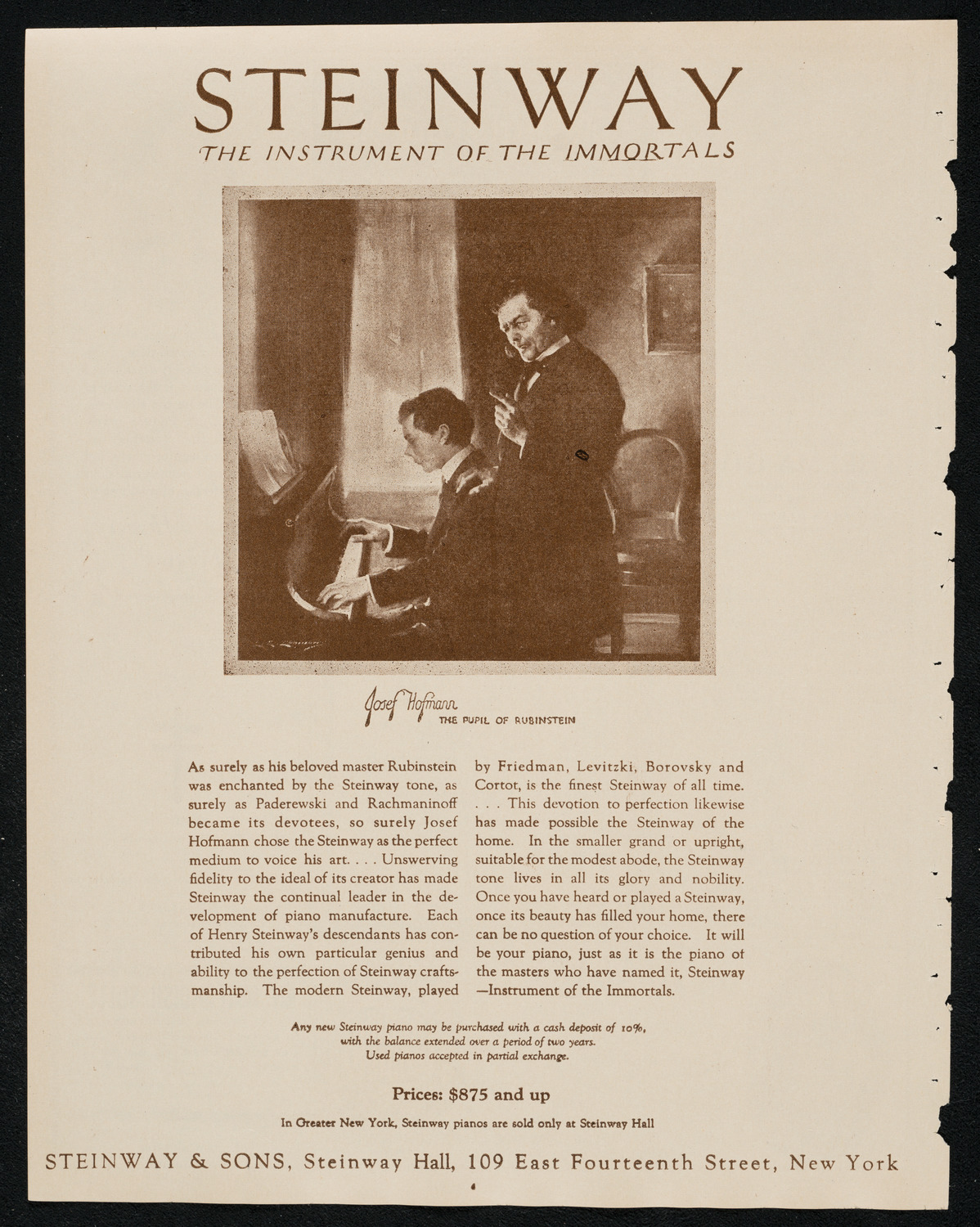 New York Philharmonic, February 10, 1924, program page 4