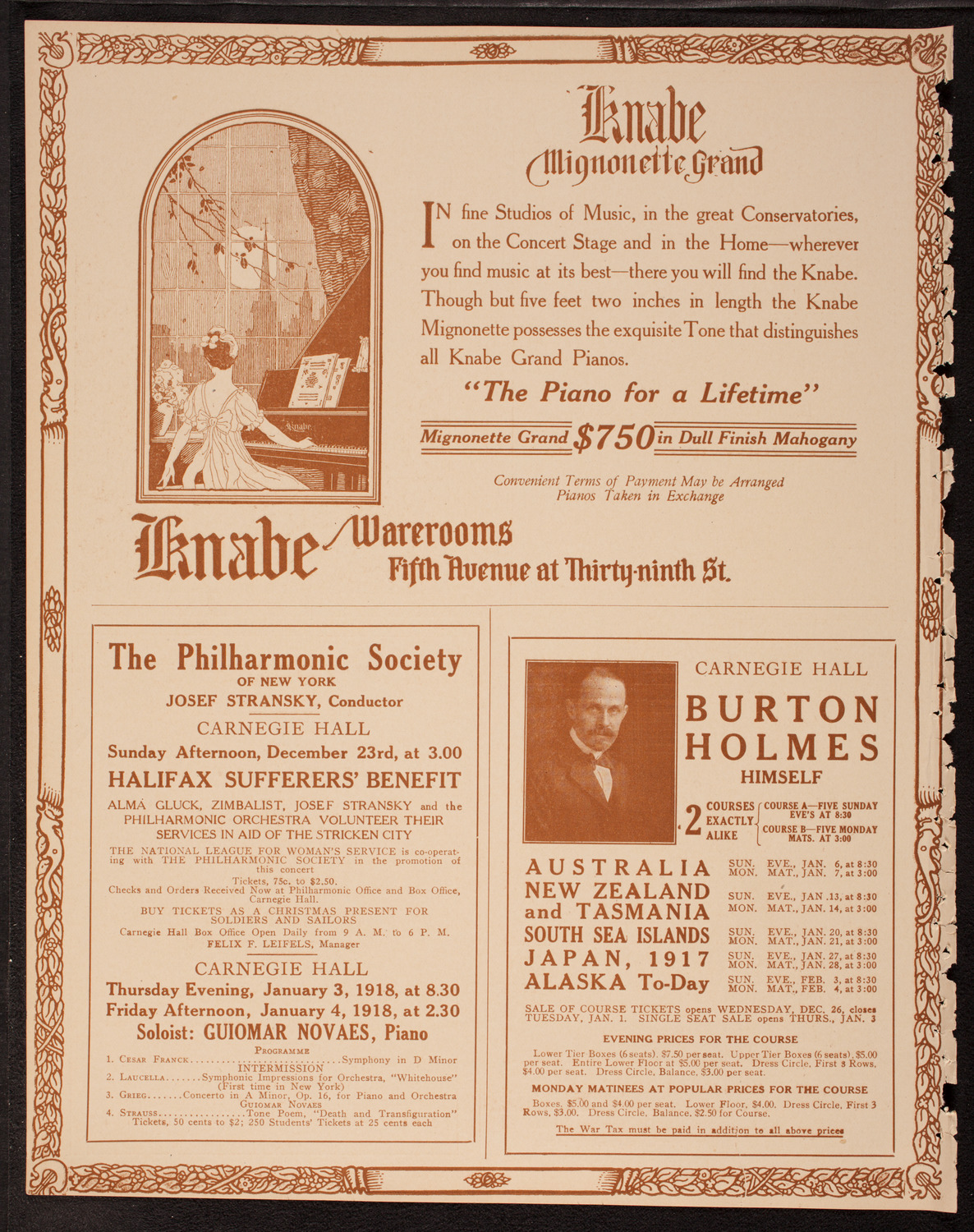 Musical Art Society of New York, December 18, 1917, program page 12