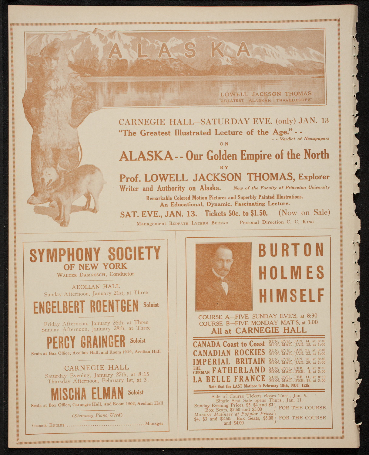 New York Philharmonic, January 7, 1917, program page 8