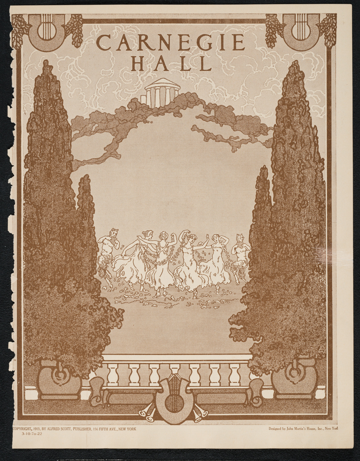 Isadora Duncan, Dancer, with Orchestra, October 7, 1922, program page 1