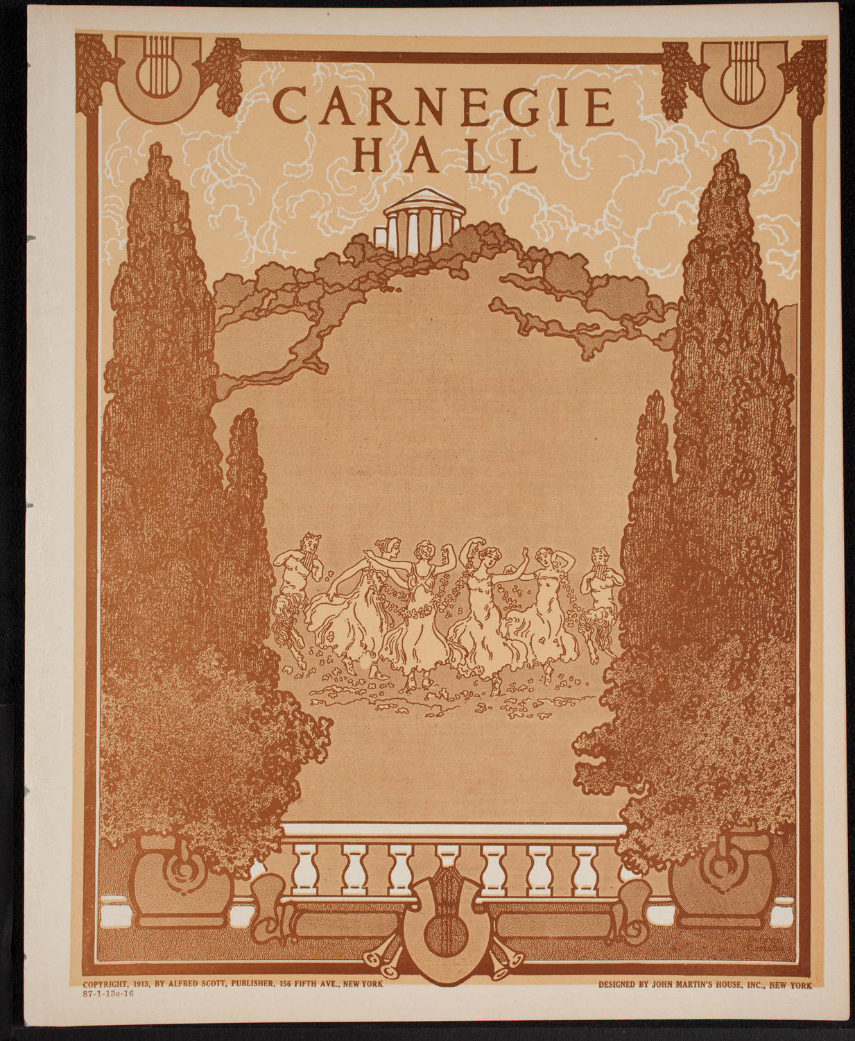 New York Philharmonic, January 13, 1916, program page 1