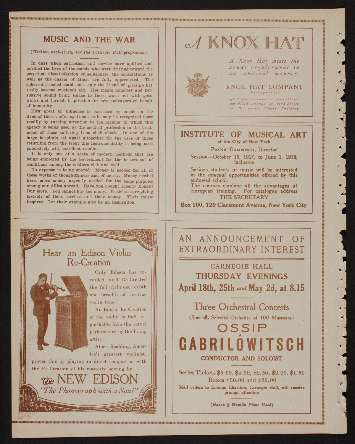 Kallman Orphanage 20th Anniversary Celebration, April 20, 1918, program page 2