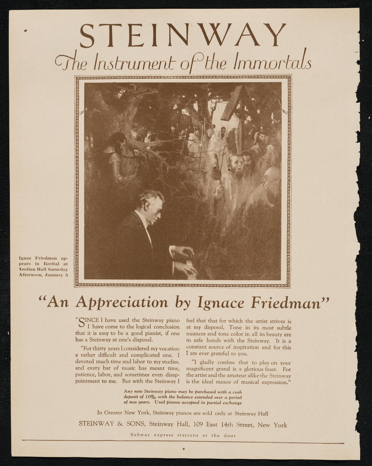 New York Symphony Orchestra: Beethoven Cycle, January 3, 1924, program page 4