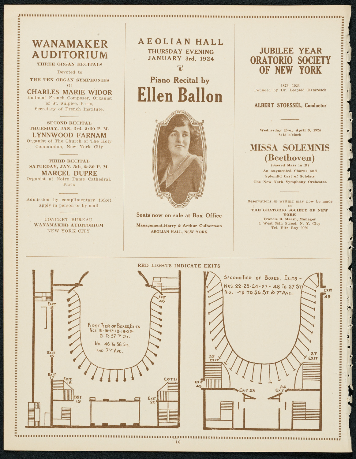 Oratorio Society of New York, December 29, 1923, program page 10