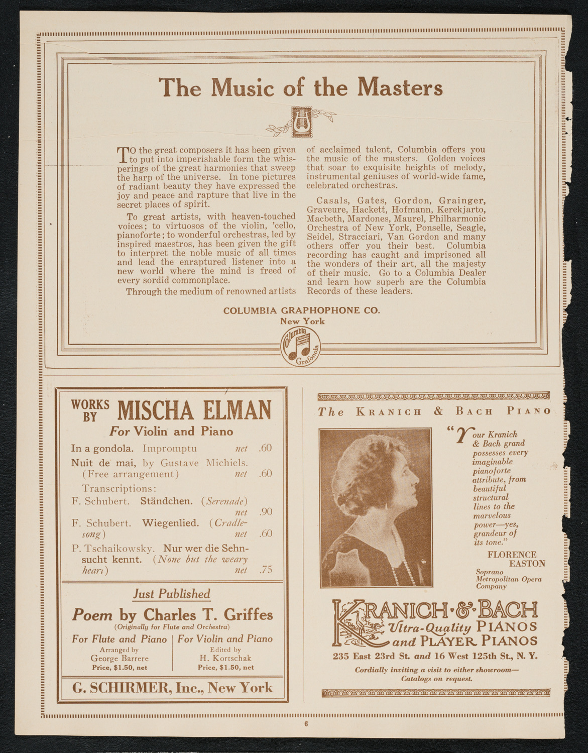 Columbus Day Celebration, October 12, 1922, program page 6
