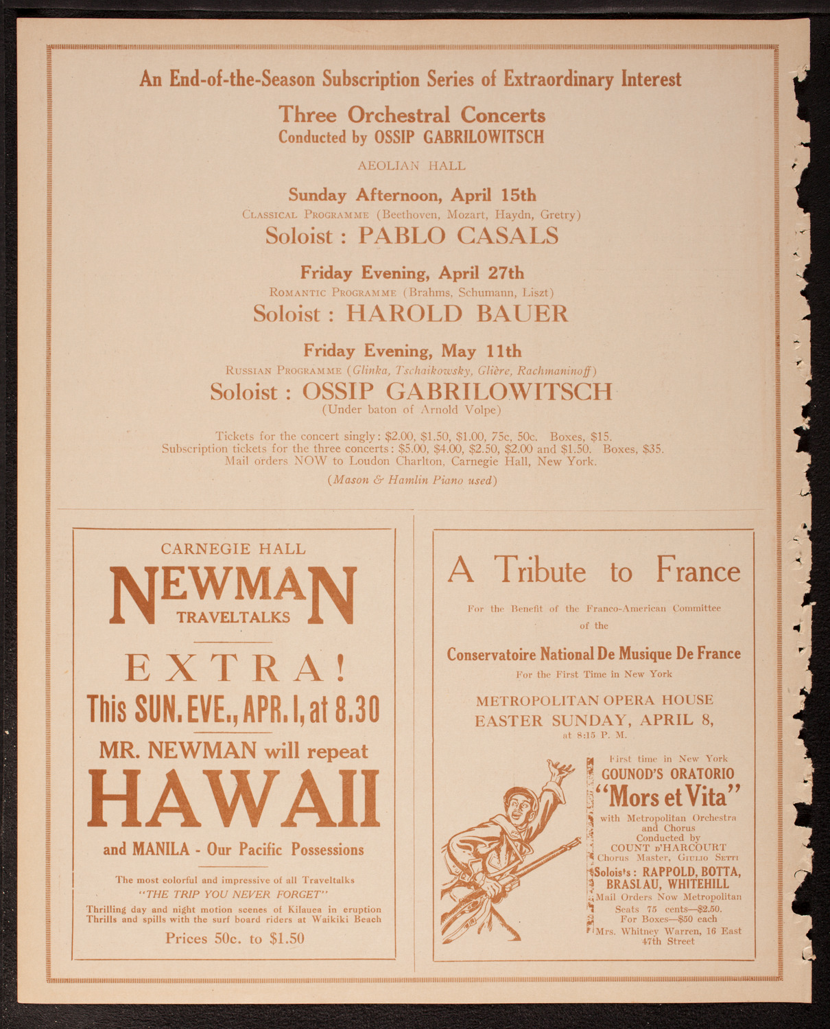 Victoria and Nathalie Boshko, assisted by Volpe Symphony Society of New York, March 31, 1917, program page 10