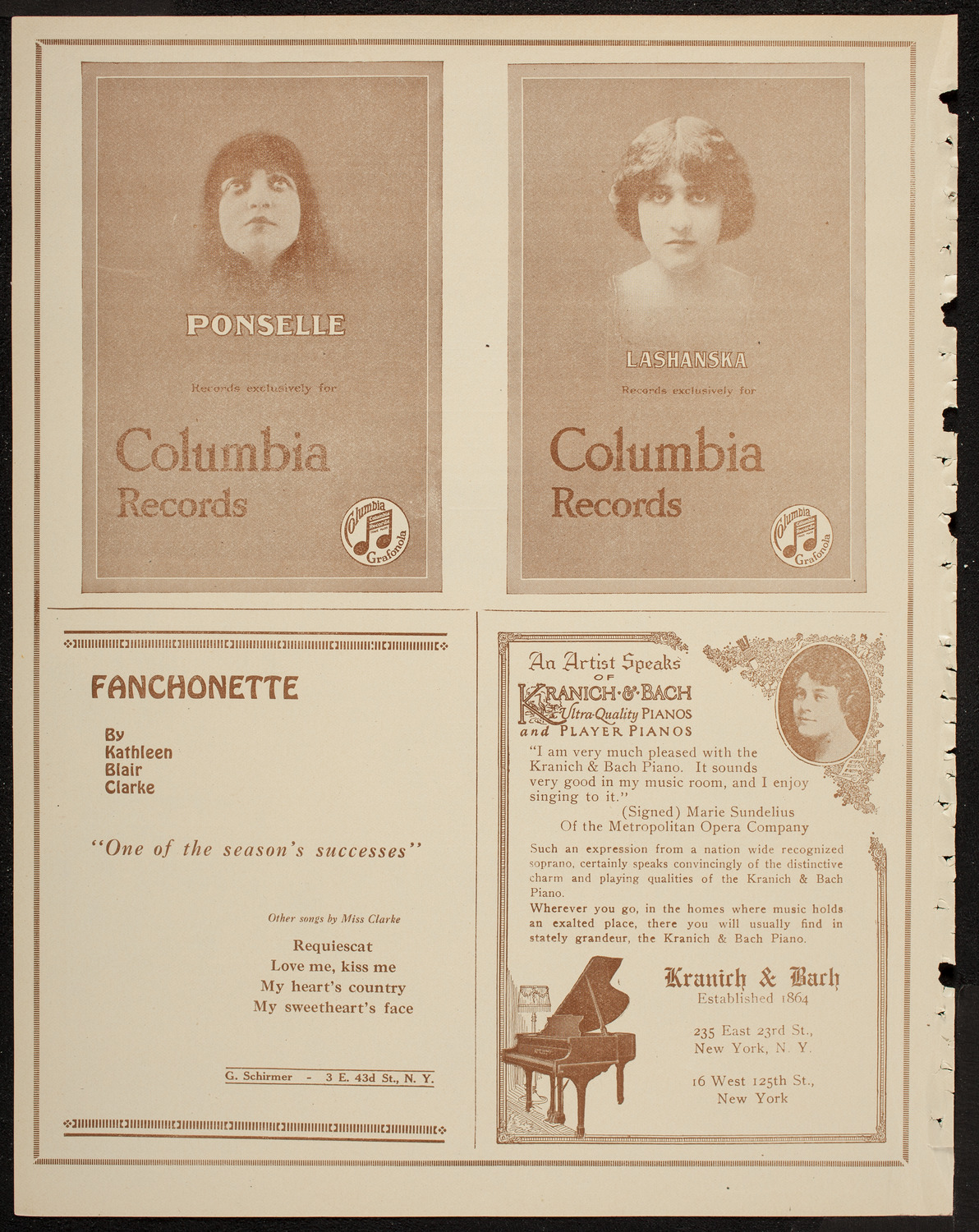 New Symphony Orchestra, April 14, 1920, program page 6