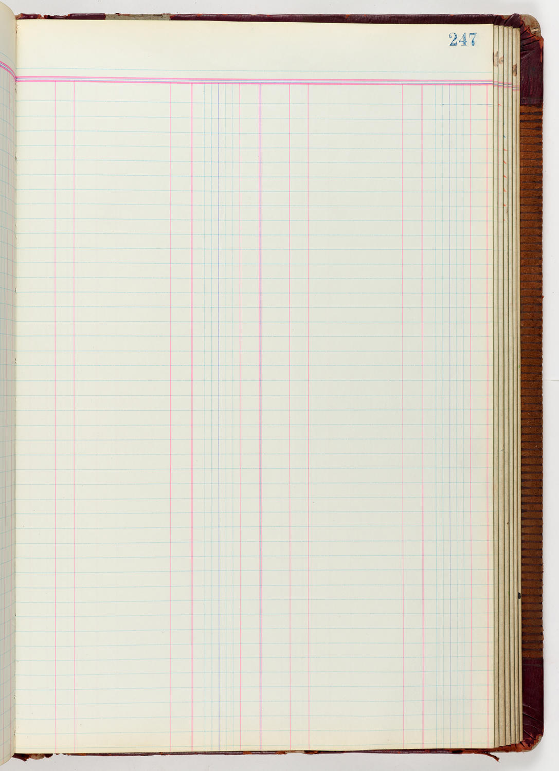 Music Hall Accounting Ledger Journal, volume 6, page 247