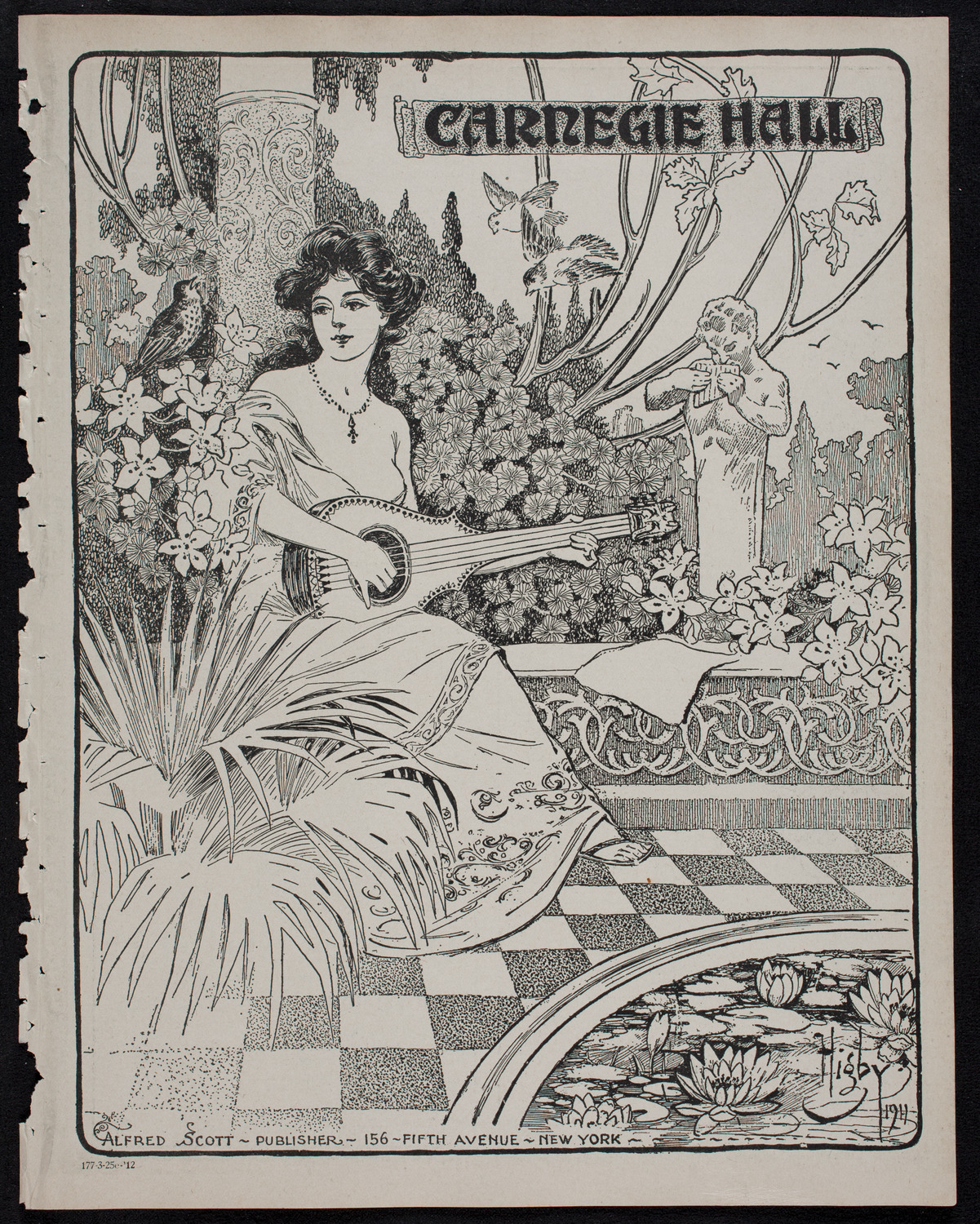 Brahms Festival: Oratorio Society of New York and New York Symphony Orchestra, March 25, 1912, program page 1