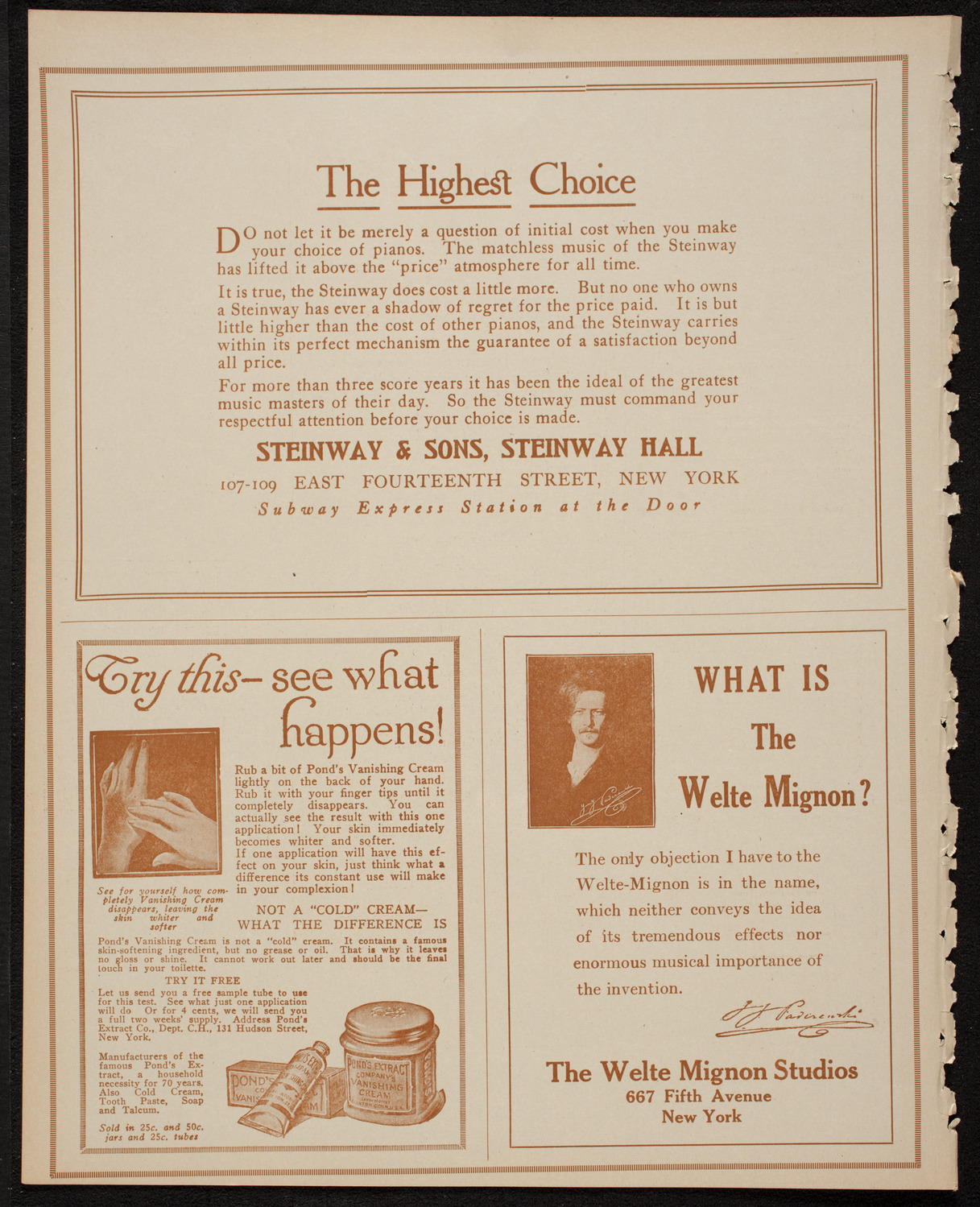 The Civic Forum, January 10, 1917, program page 4