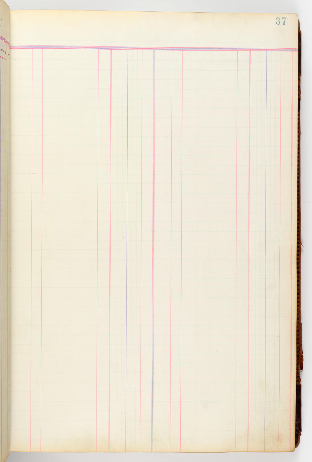 Music Hall Accounting Ledger, volume 3, page 37
