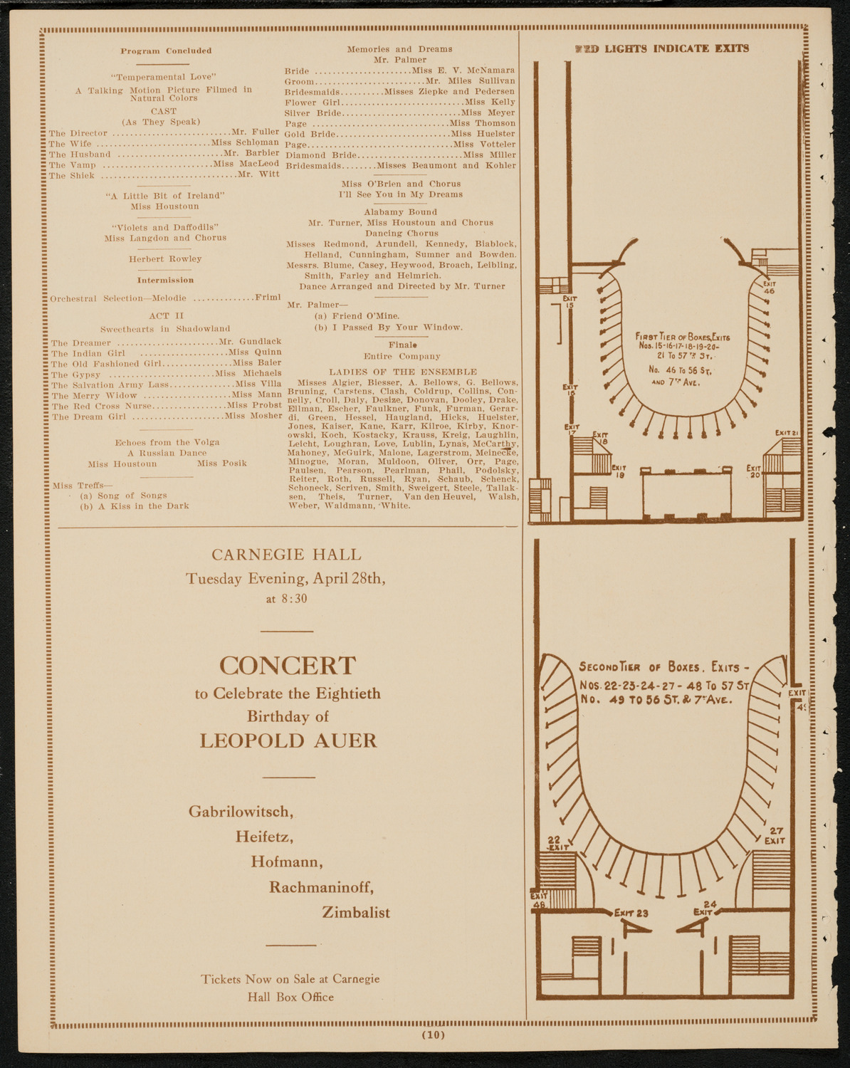 Ocean Players: The Ocean Frolic of '25, April 24, 1925, program page 10