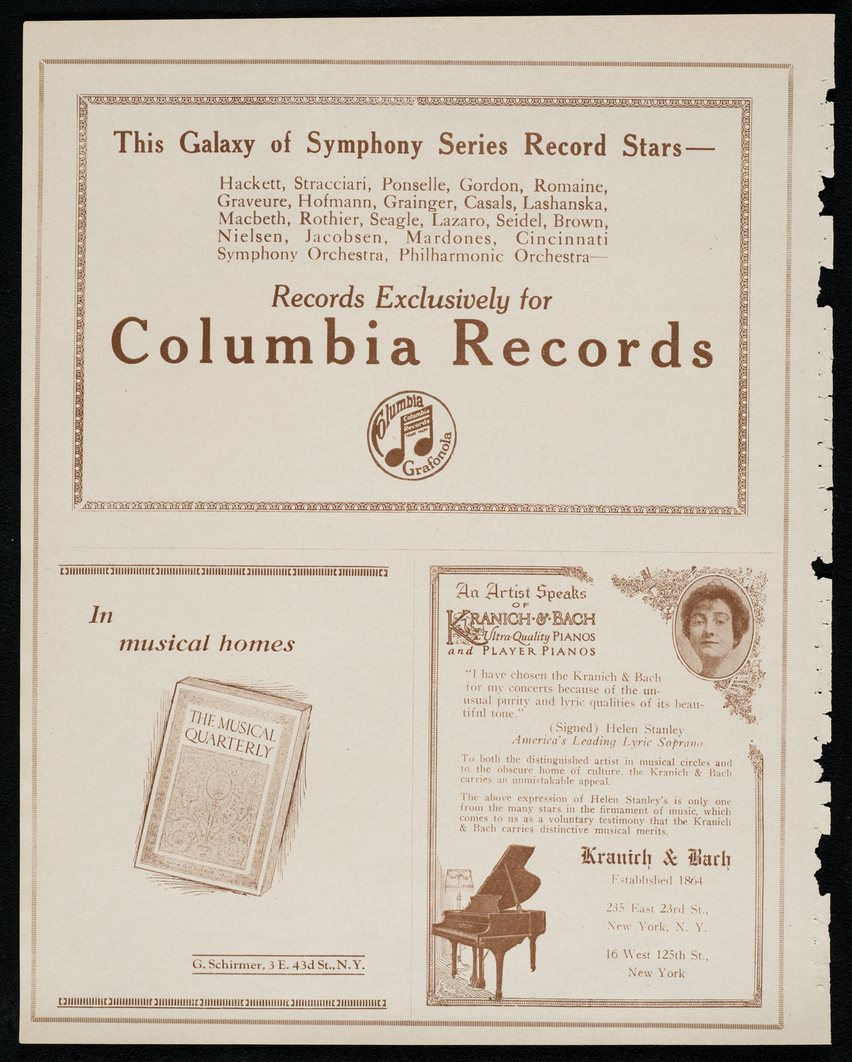 Jacques Pintel, Piano, November 3, 1920, program page 6