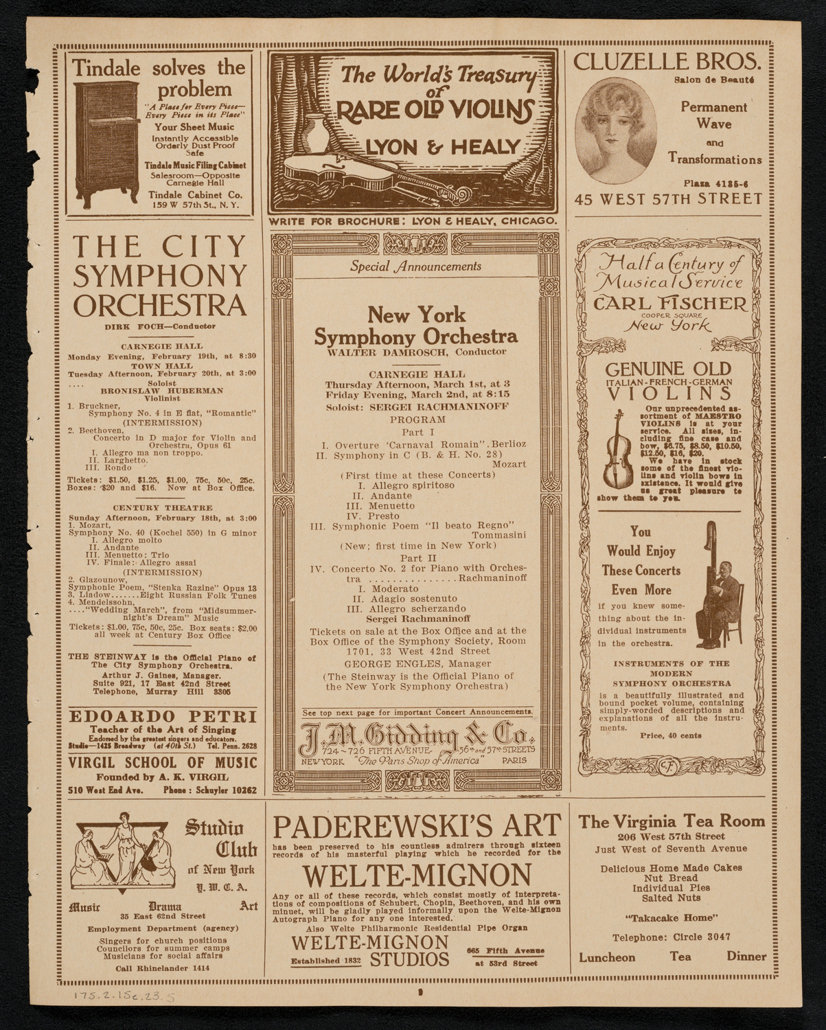 Cecilia Guider, Soprano, February 15, 1923, program page 9
