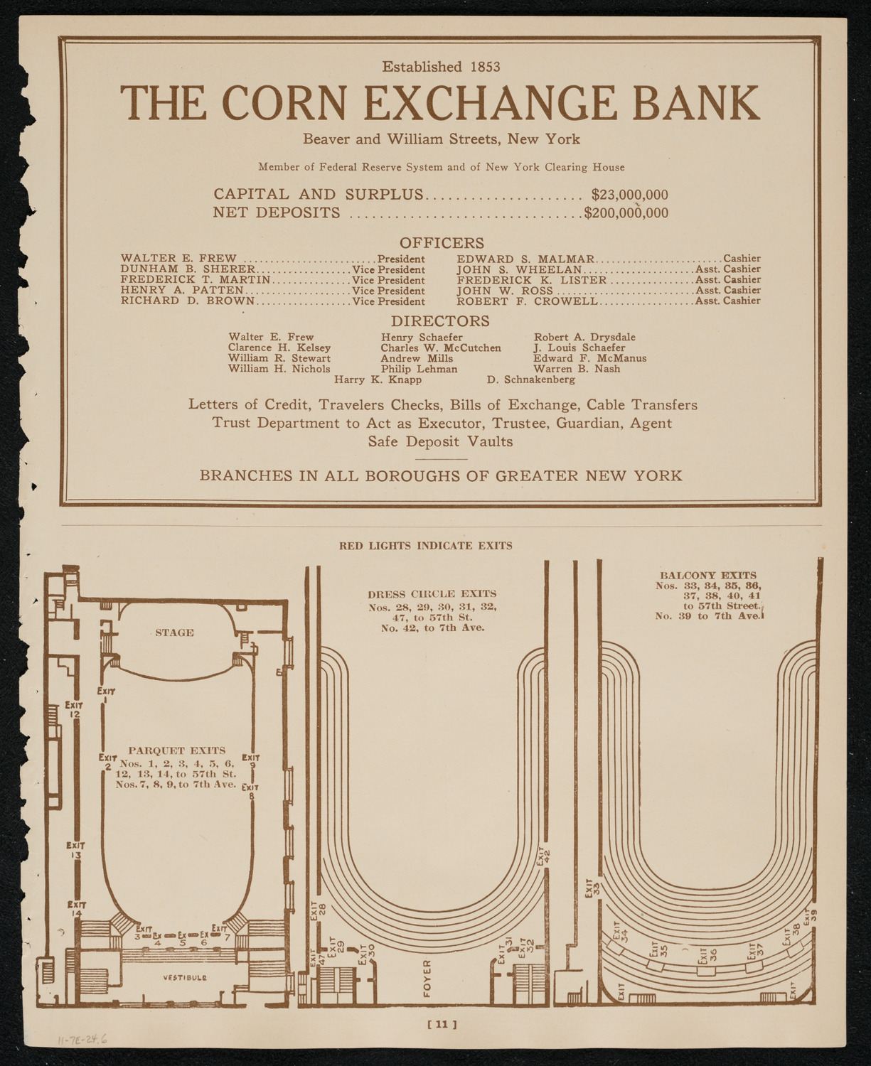 New York Symphony Orchestra, November 7, 1924, program page 11