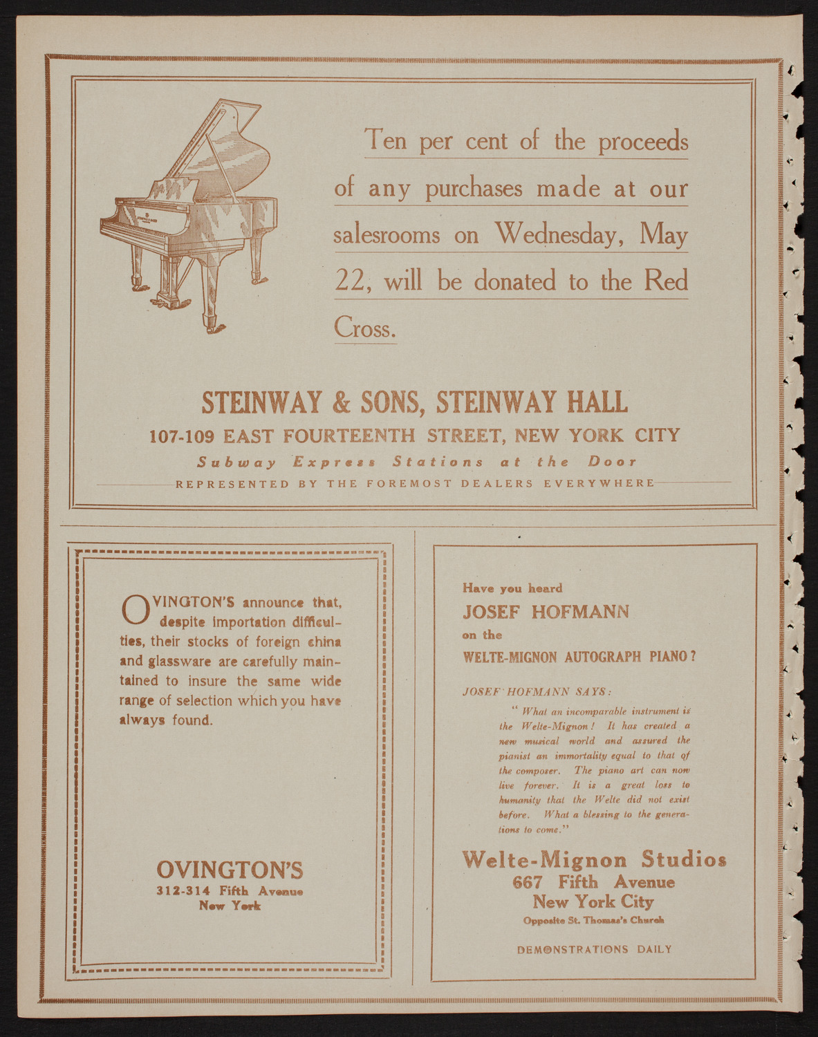 Benefit: Greek-American Institute of New York, May 21, 1918, program page 4