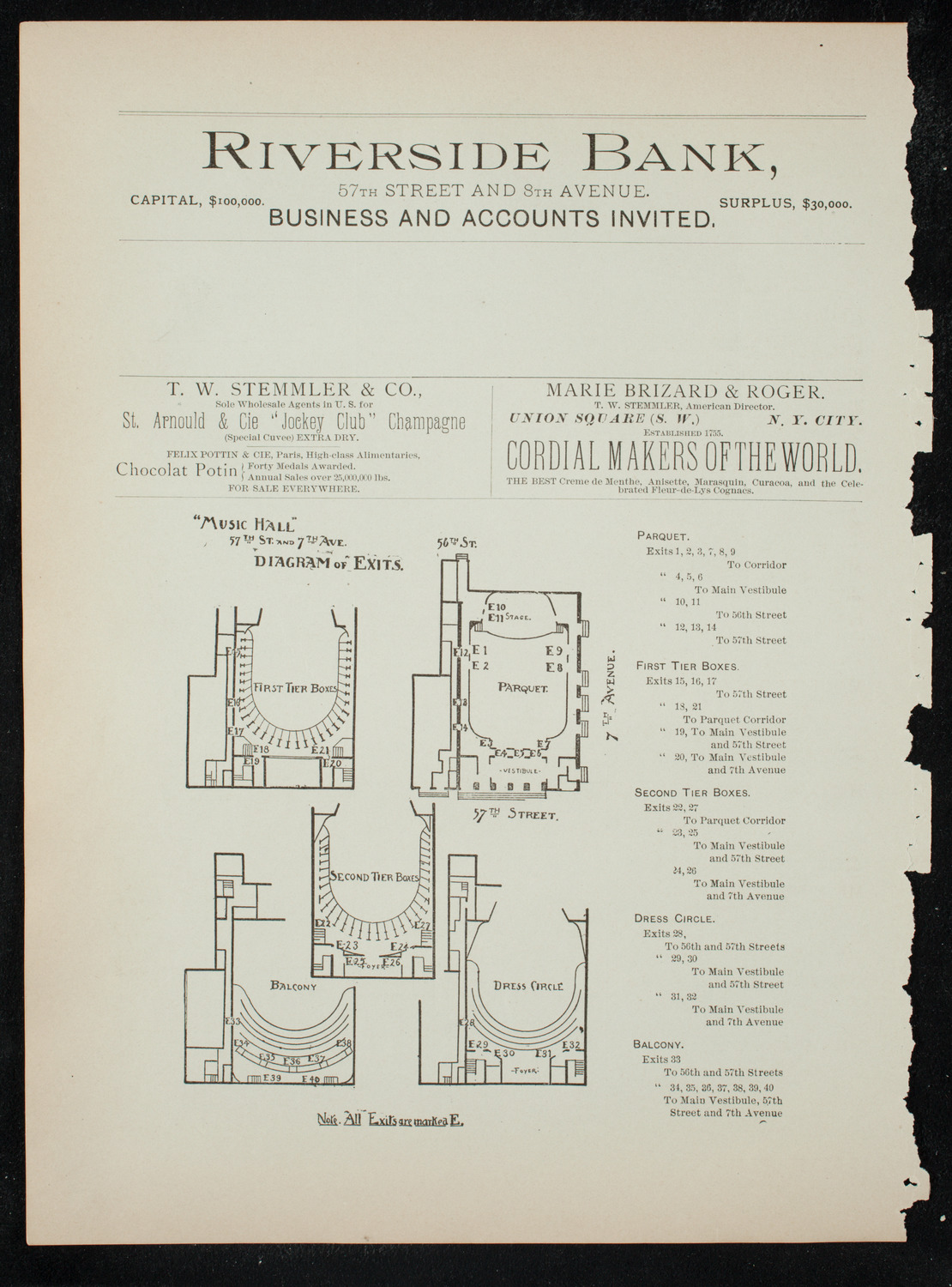 New York Athletic Club Amateur Minstrel Show, December 12, 1891, program page 18