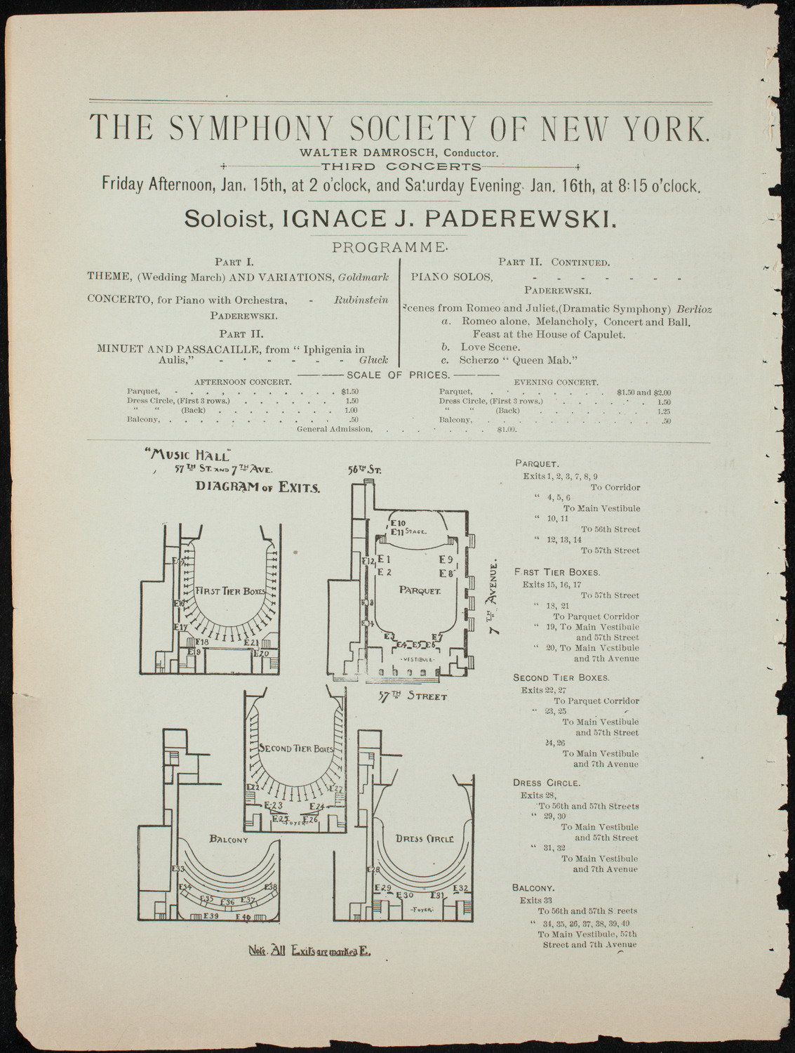 Metropolitan Musical Society, January 12, 1892, program page 14