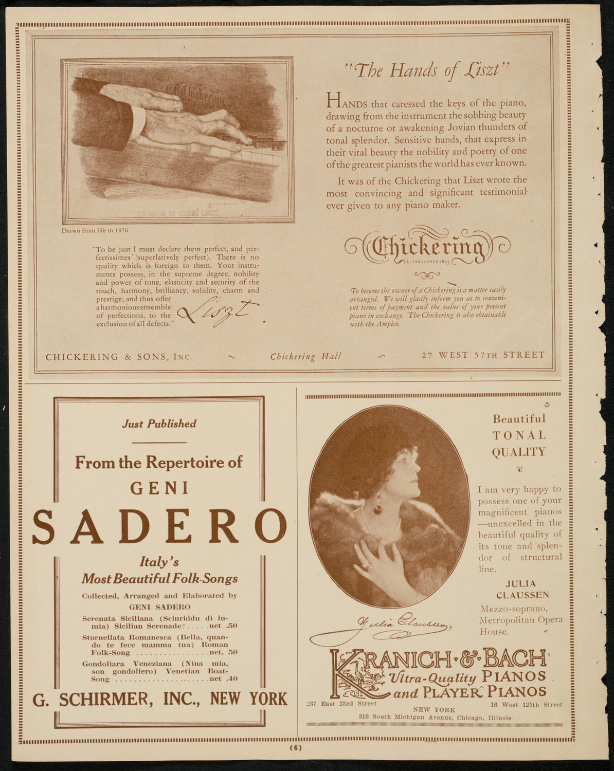 Benefit: Hebrew Home for the Aged, March 21, 1925, program page 6