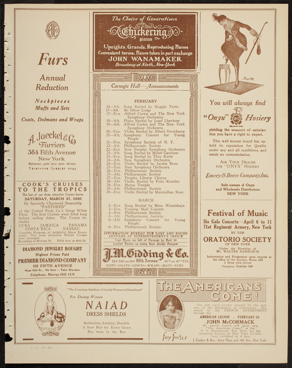 Burton Holmes Travelogue: Battle-Fields of France, February 15, 1920, program page 3
