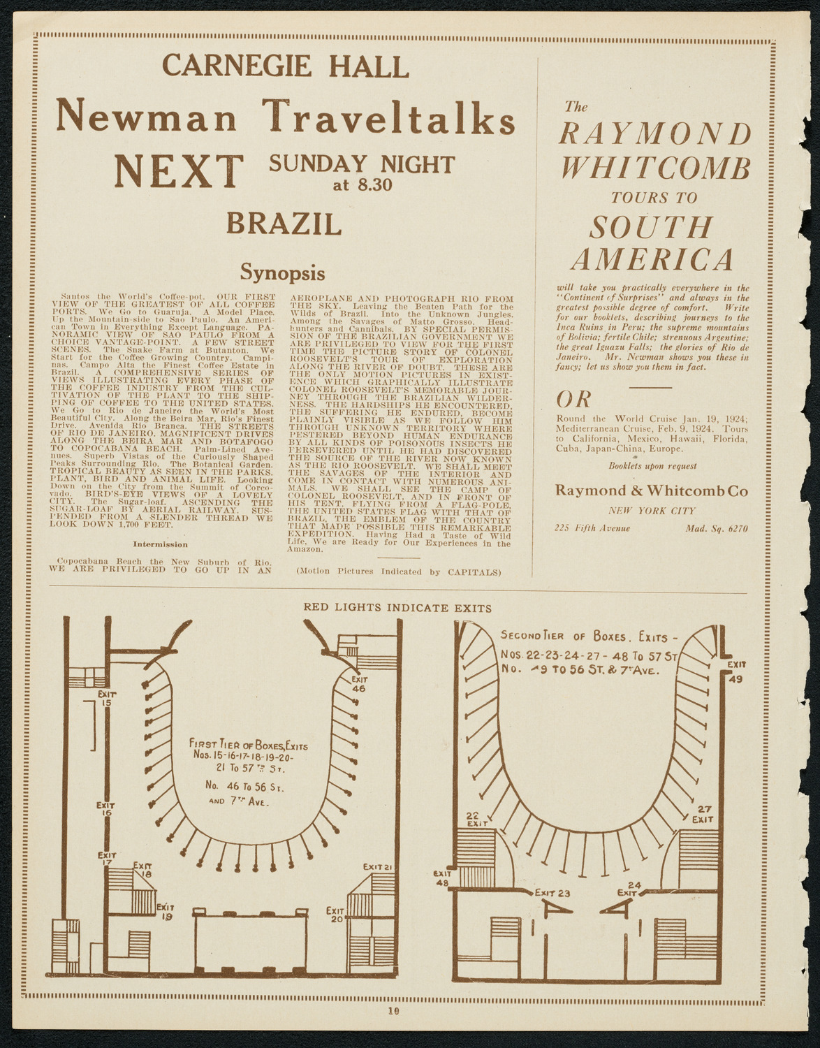 Newman Traveltalks: Argentina, November 25, 1923, program page 10