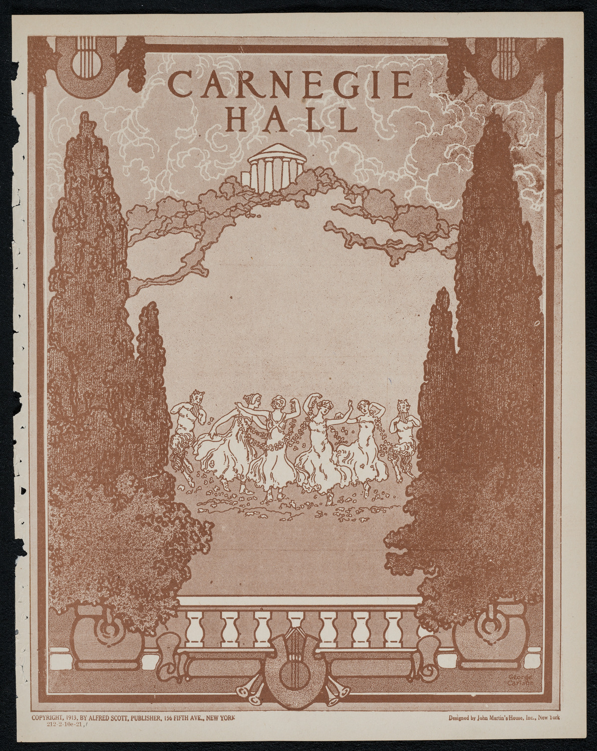 New York Philharmonic, February 10, 1921, program page 1