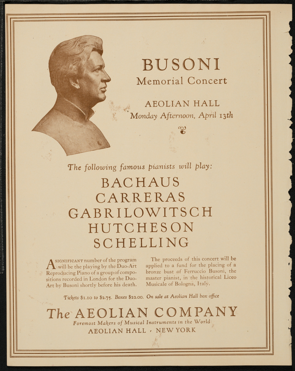 Testimonial Concert in Honor of Zavel Zilberts, April 12, 1925, program page 2