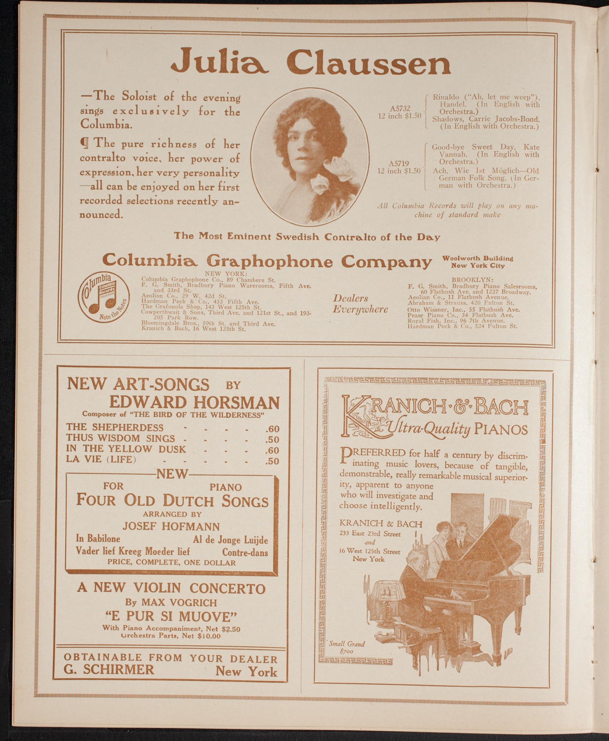 Minneapolis Symphony Orchestra, February 26, 1916, program page 6