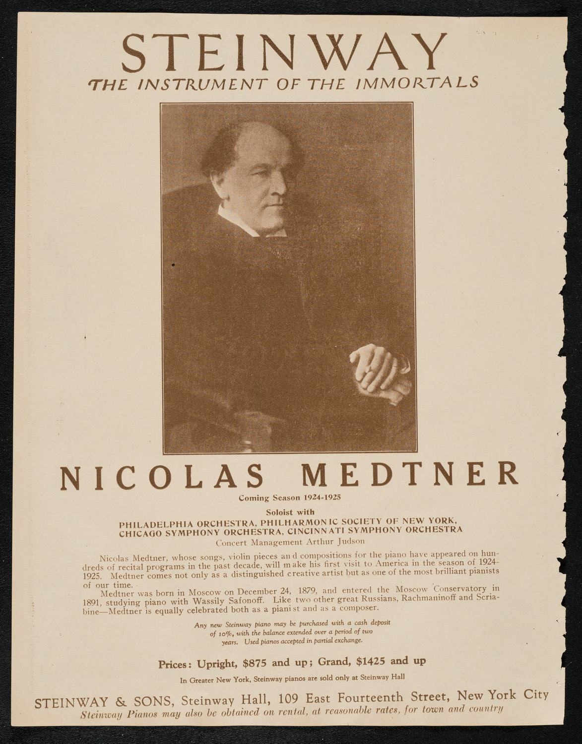 Minneapolis Symphony Orchesta, April 14, 1924, program page 4