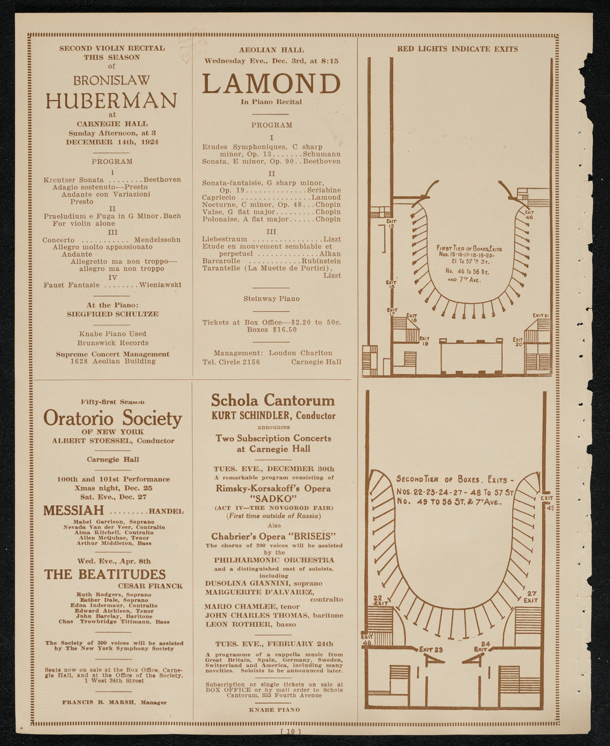 Symphony Concert for Young People, November 29, 1924, program page 10