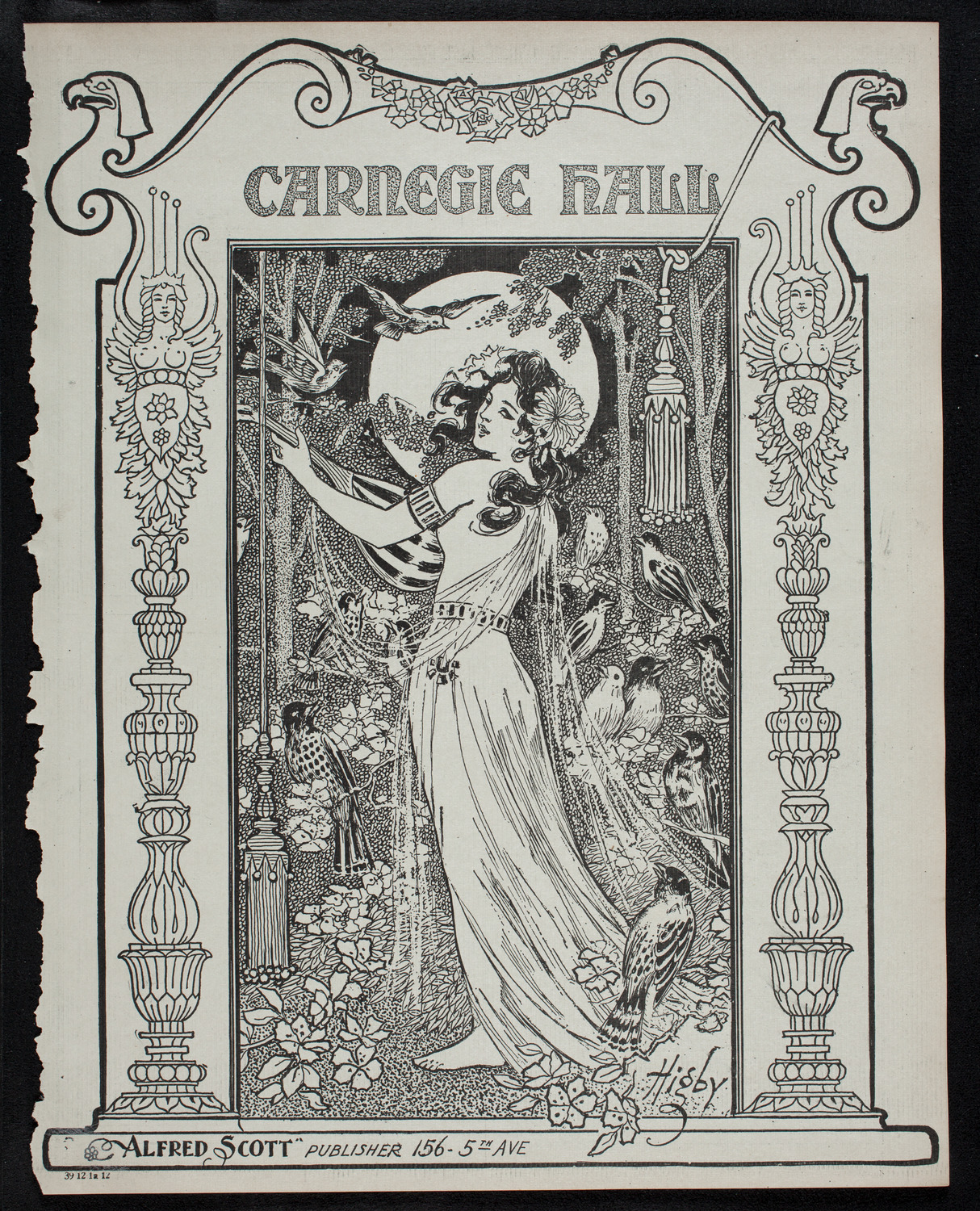 New York Philharmonic, December 1, 1912, program page 1
